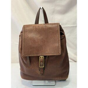 VTG 90's COACH Legacy West Hampton Drawstring Backpack #F13-9827 Brown